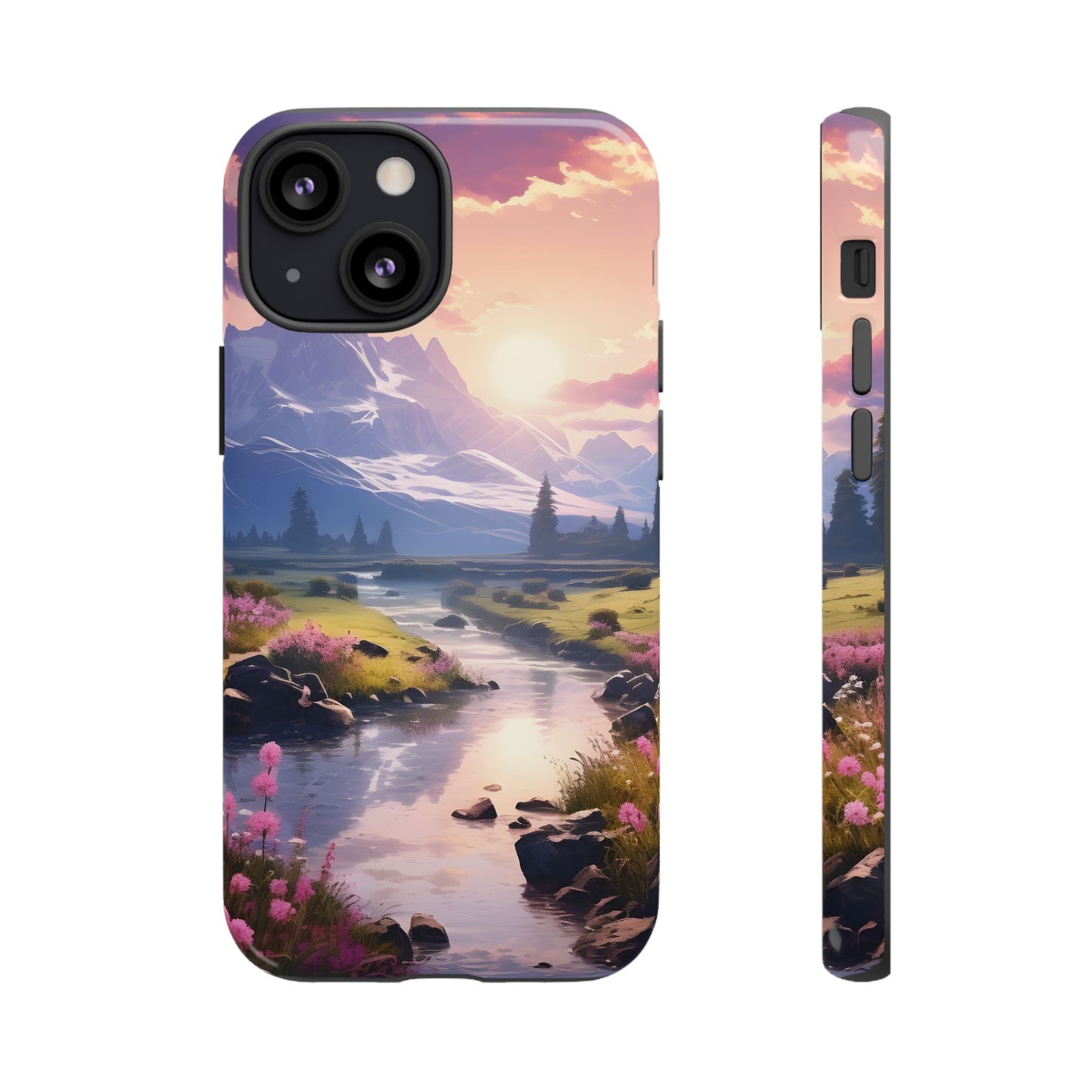 Alpine Dawn โ Tough Glossy iPhone Case
