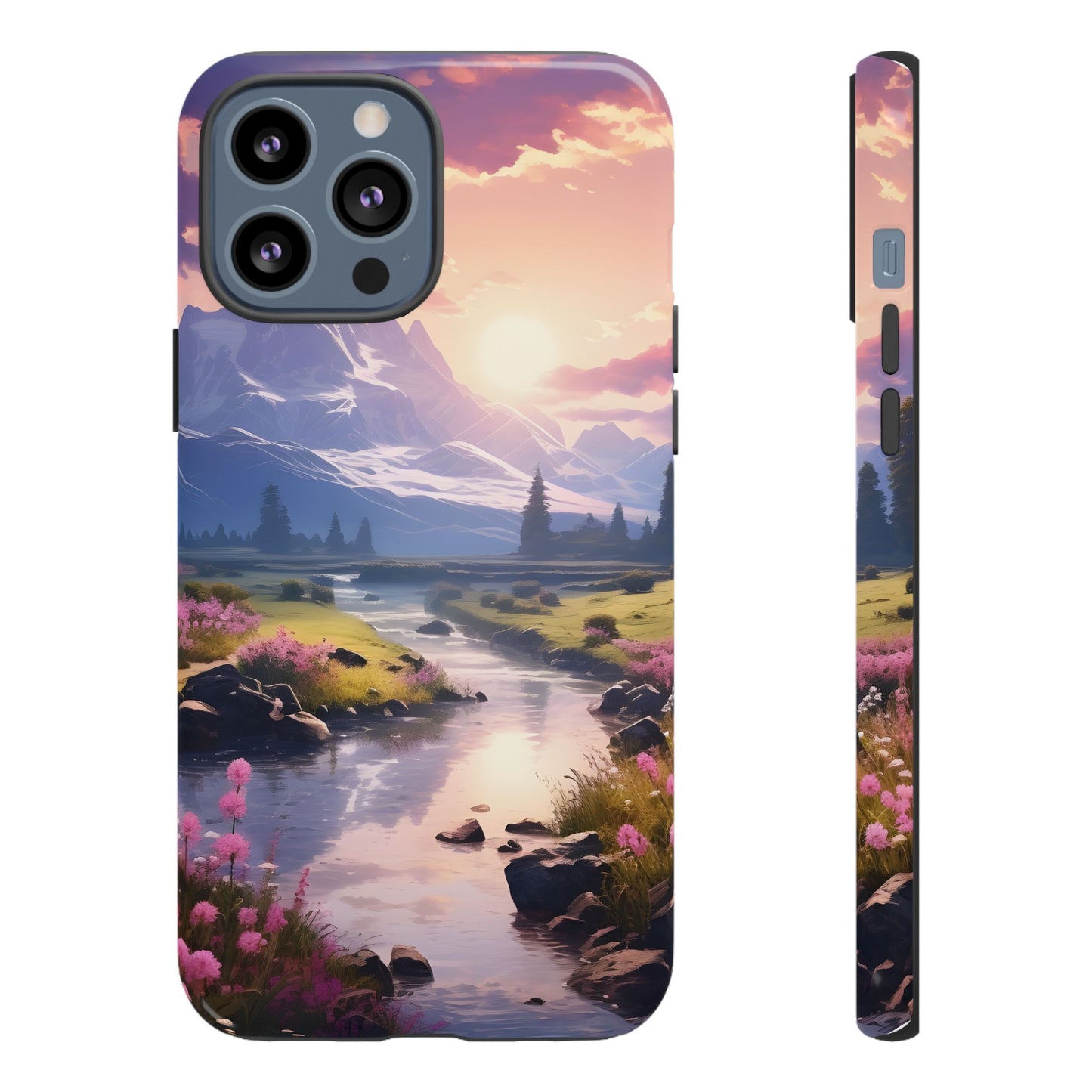 Alpine Dawn โ Tough Glossy iPhone Case
