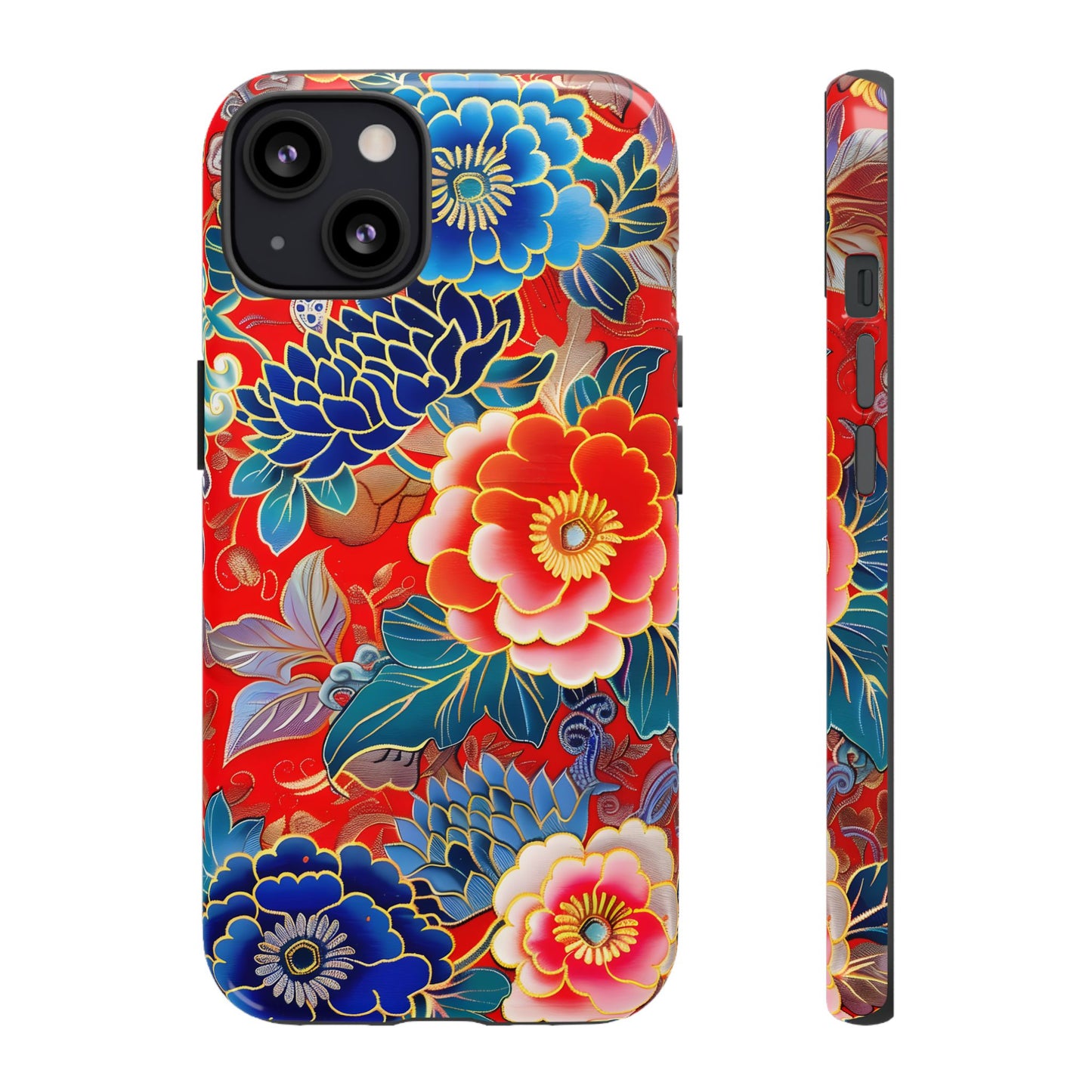Oriental Blossom โ Tough Glossy iPhone Case