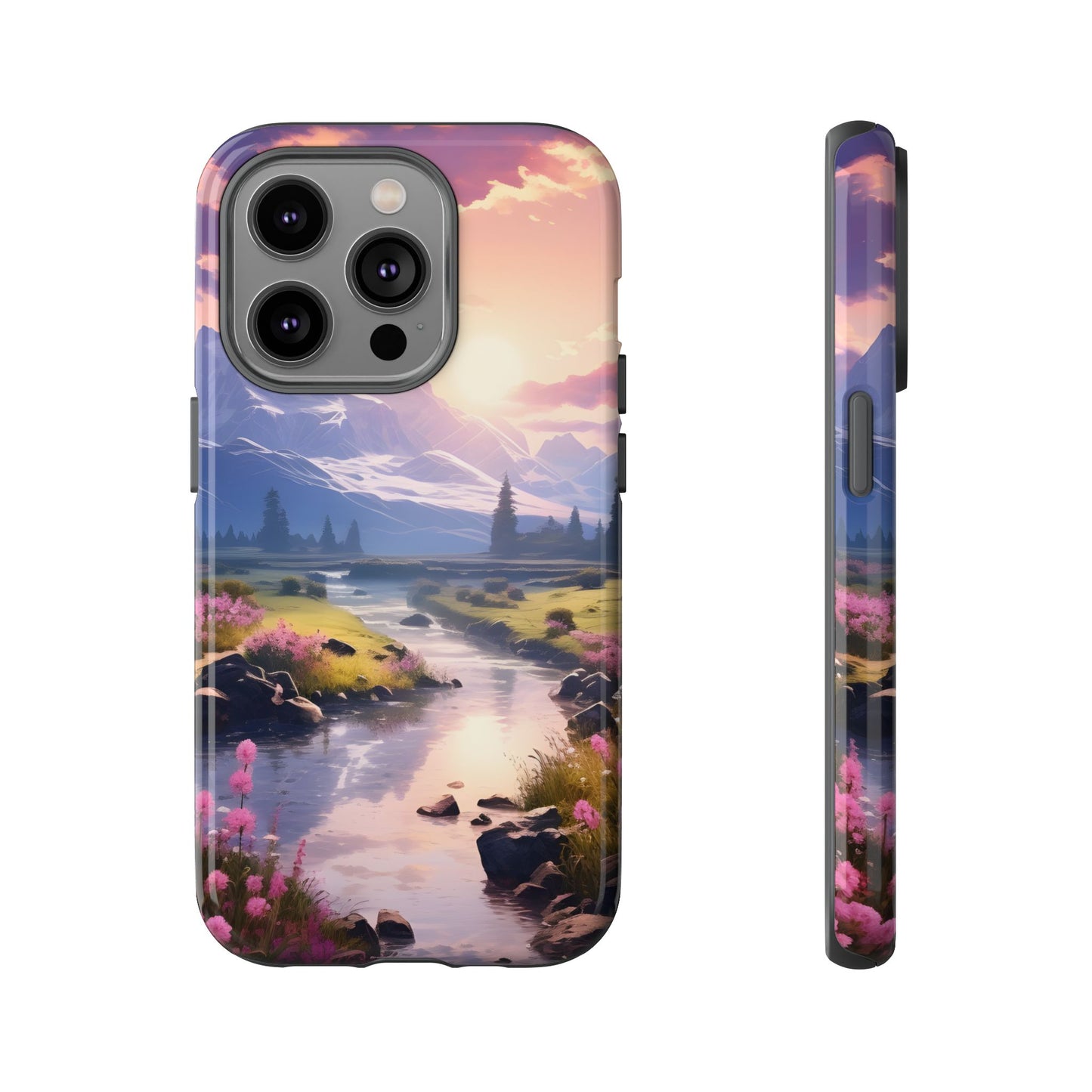 Alpine Dawn โ Tough Glossy iPhone Case