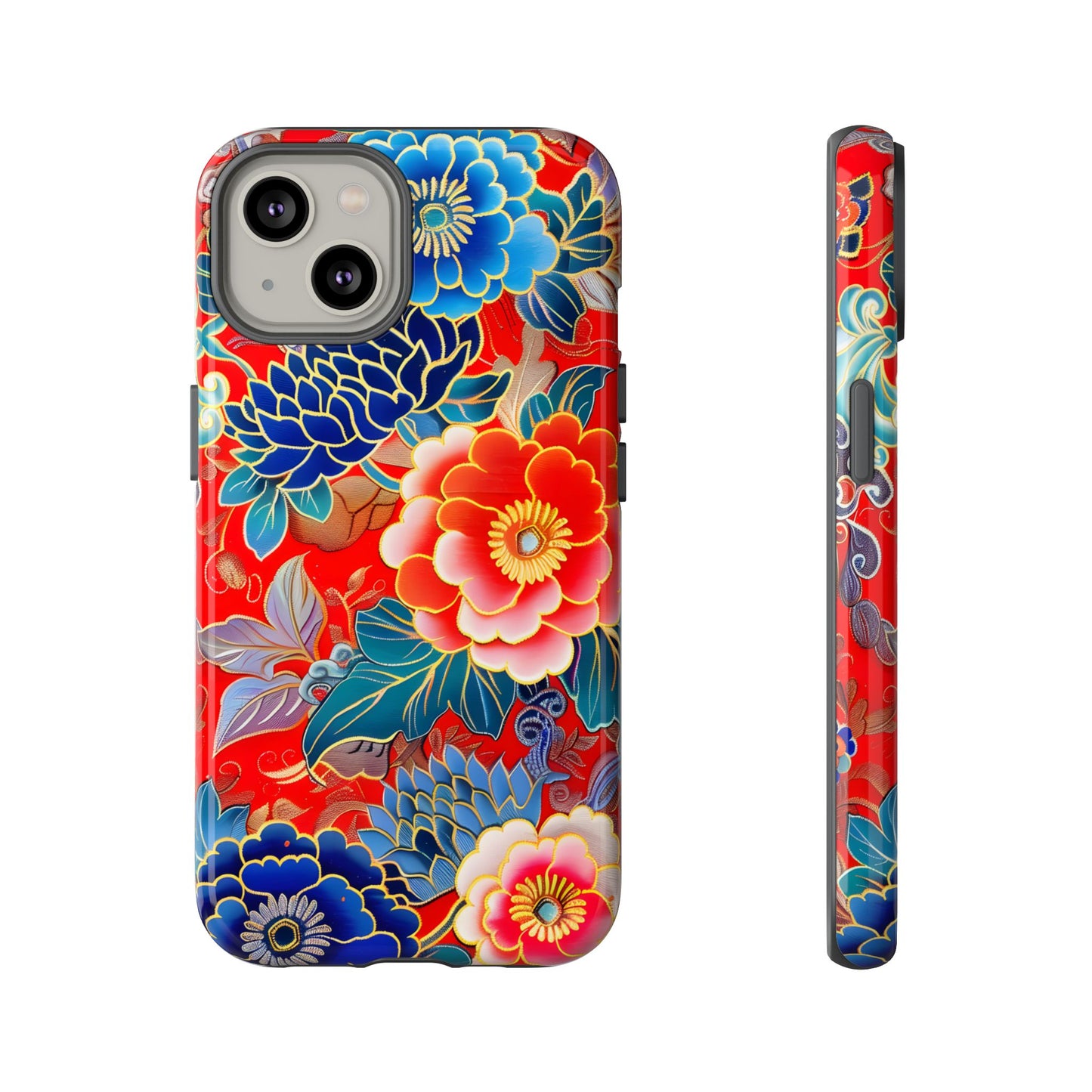 Oriental Blossom โ Tough Glossy iPhone Case