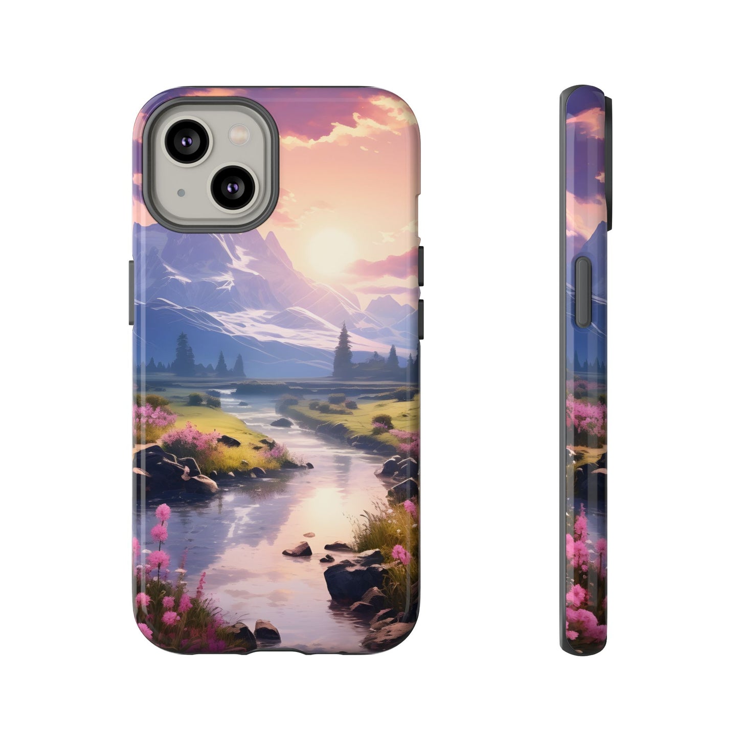 Alpine Dawn โ Tough Glossy iPhone Case