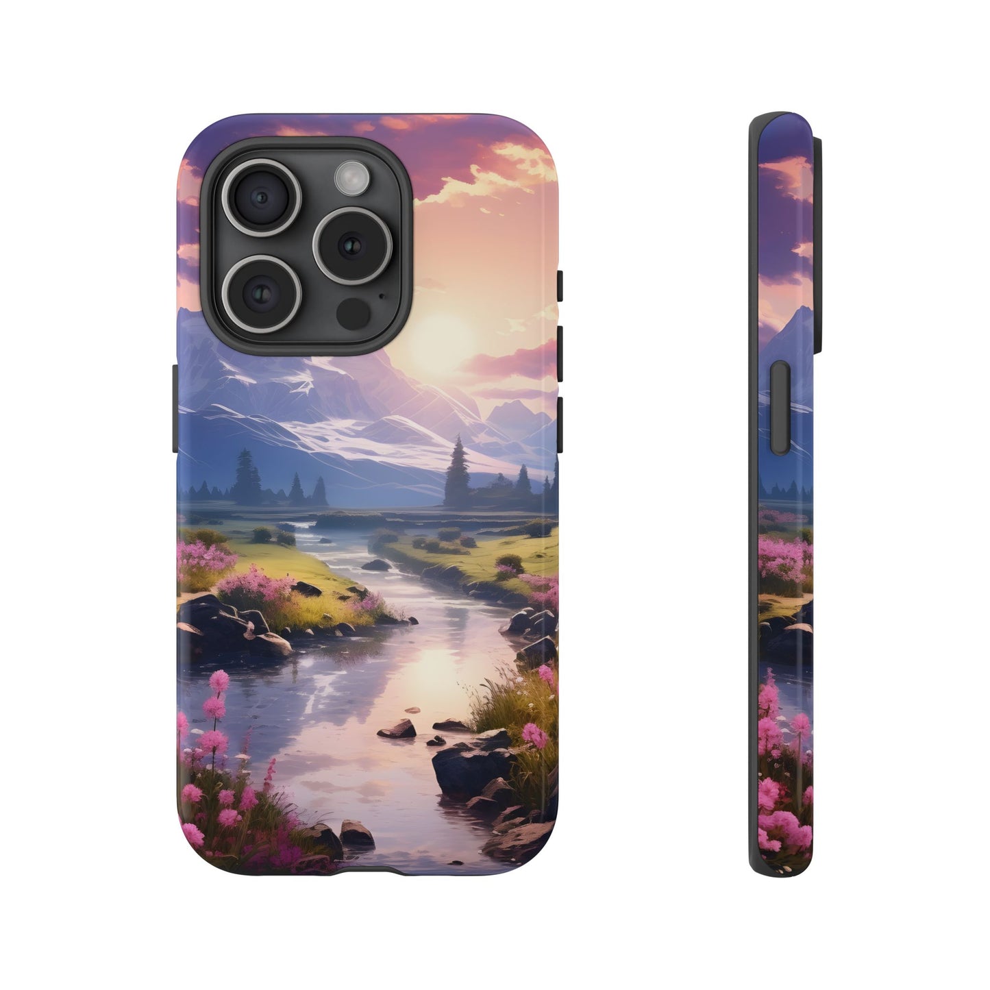 Alpine Dawn โ Tough Glossy iPhone Case