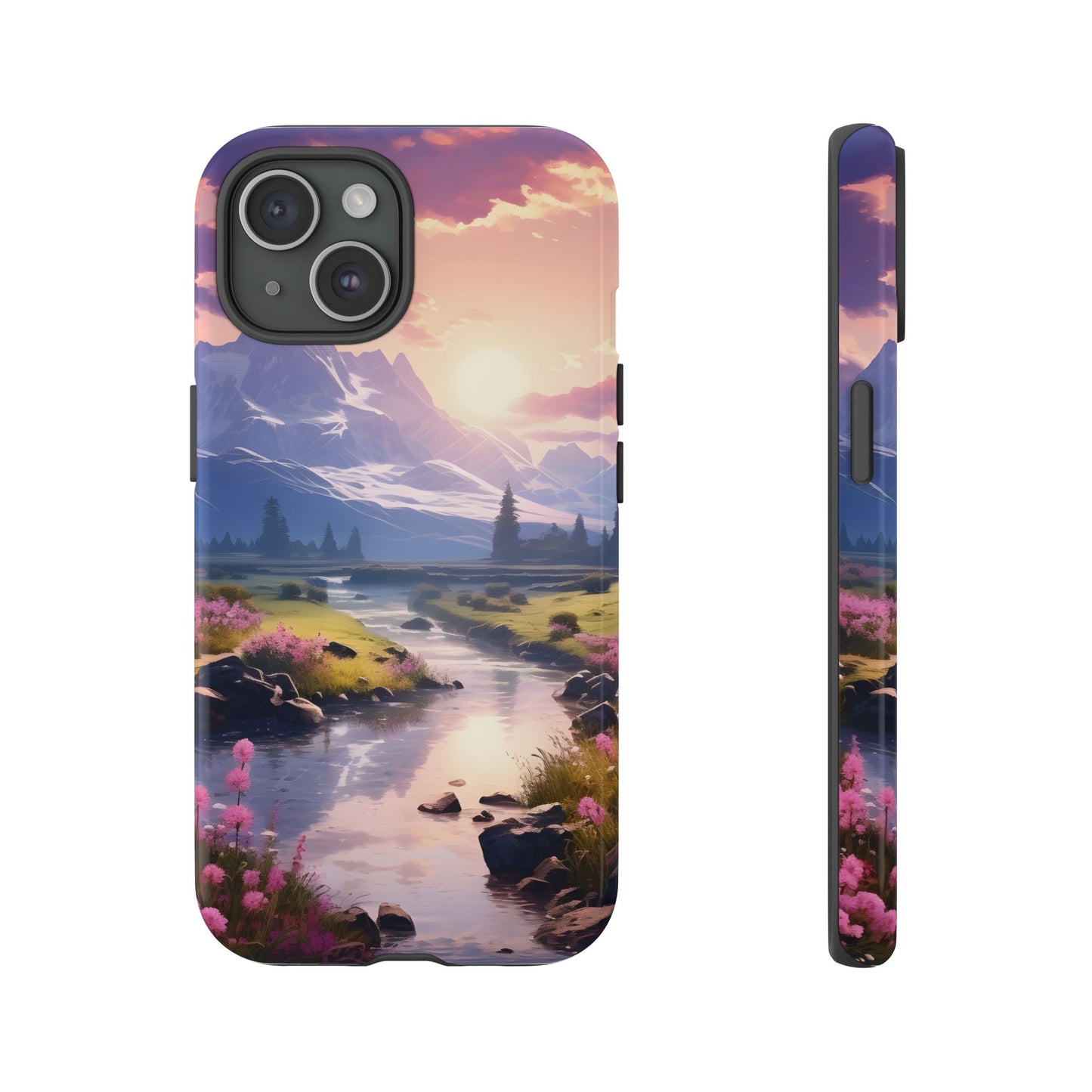 Alpine Dawn โ Tough Glossy iPhone Case
