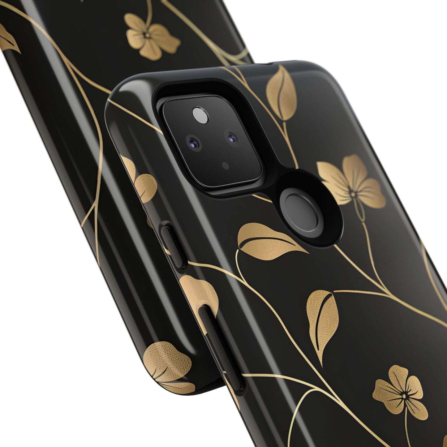 Golden Elegance – Tough Glossy Google Pixel Case