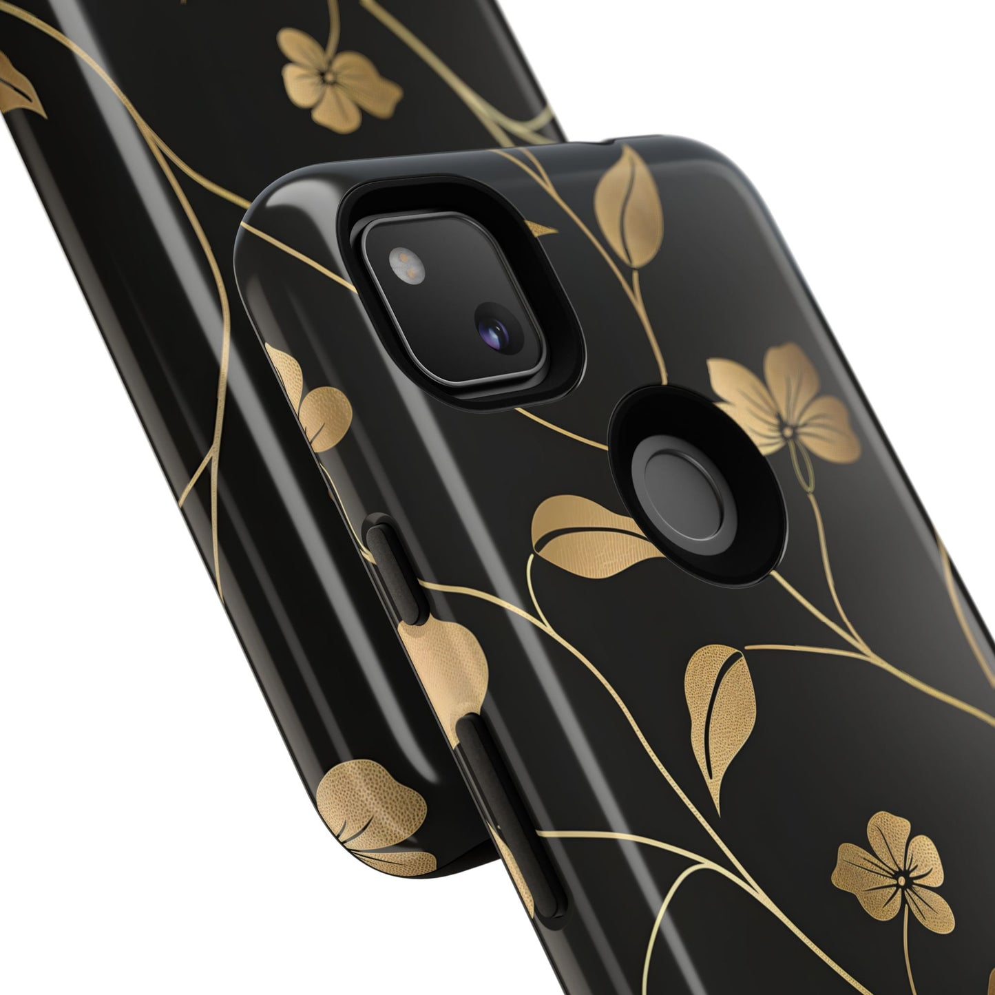 Golden Elegance – Tough Glossy Google Pixel Case