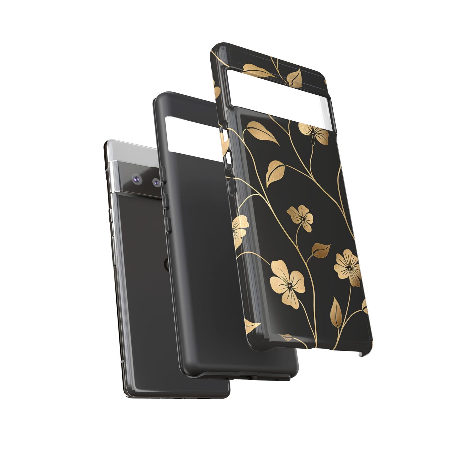 Golden Elegance – Tough Glossy Google Pixel Case