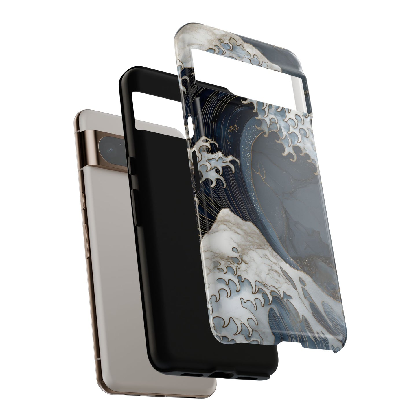 Golden Wave – Tough Glossy Google Pixel Case