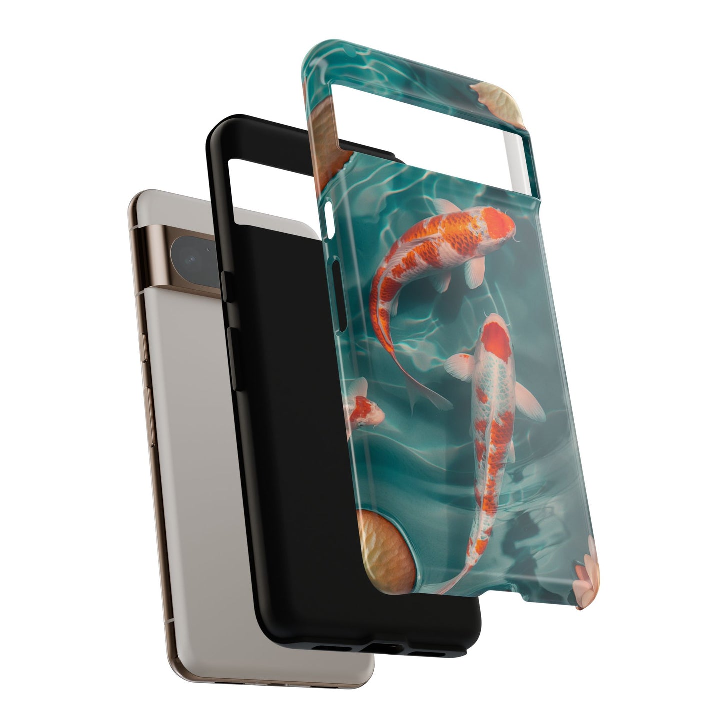 Tranquil Koi Pond – Tough Glossy Google Pixel Case