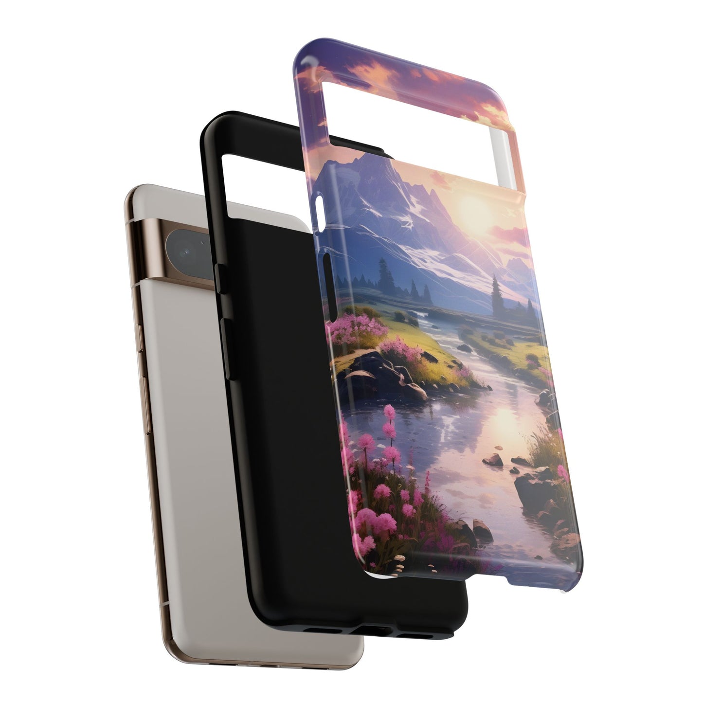 Alpine Dawn – Tough Glossy Google Pixel Case