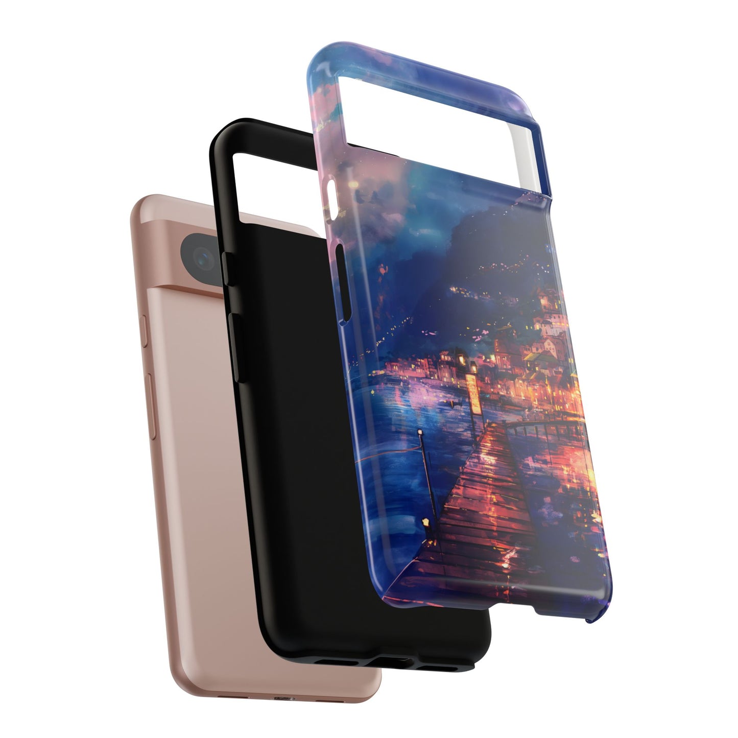 Twilight Harbor – Tough Glossy Google Pixel Case