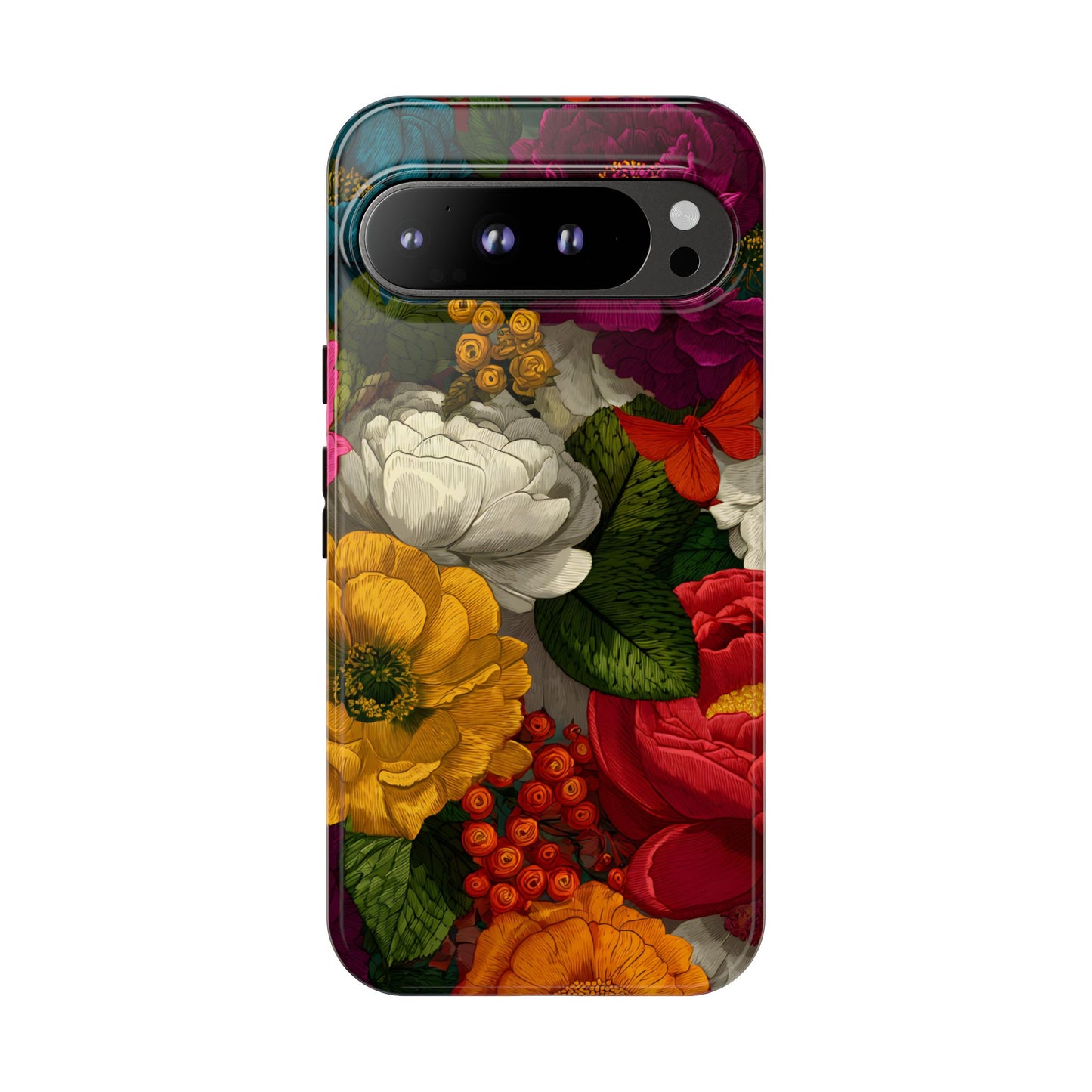 Midnight Bloom – Tough Glossy Google Pixel Case