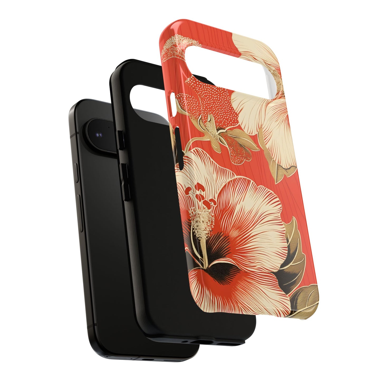 Golden Hibiscus โ Tough Glossy Google Pixel Case