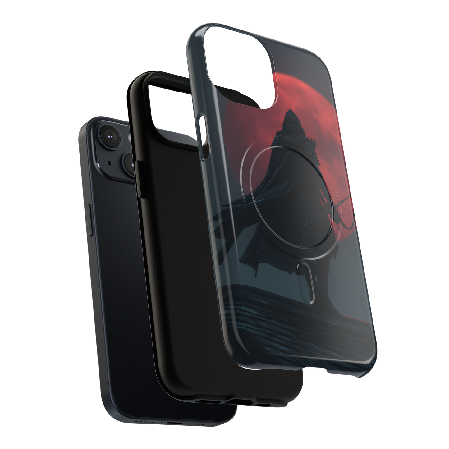 Shadow of the Crimson Moon – Tough MagSafe iPhone Case