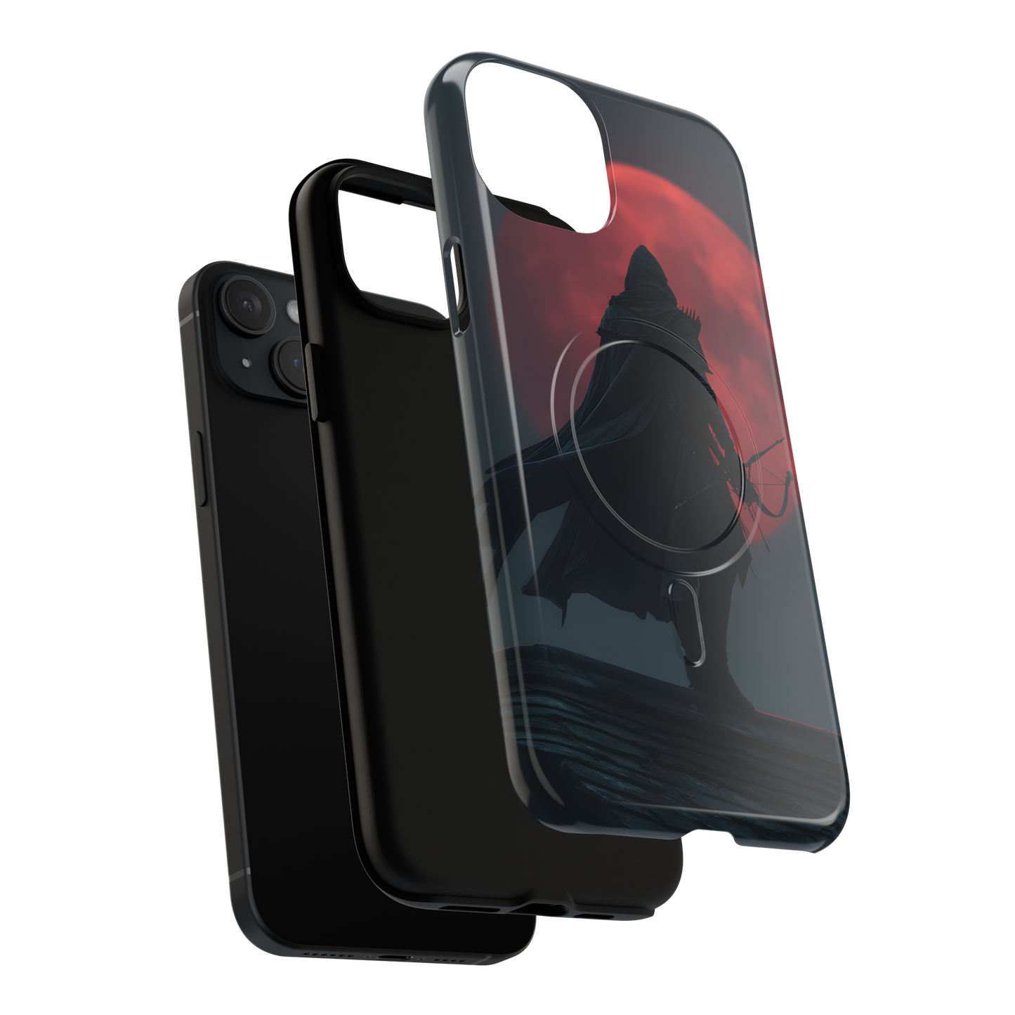 Shadow of the Crimson Moon – Tough MagSafe iPhone Case