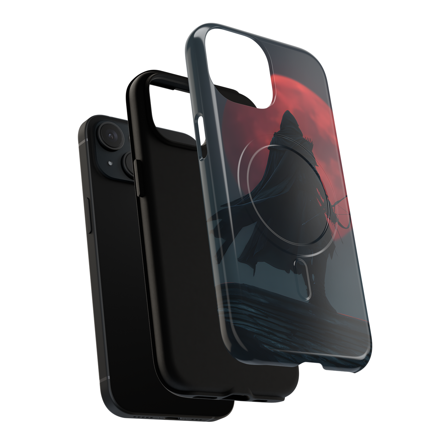 Shadow of the Crimson Moon – Tough MagSafe iPhone Case