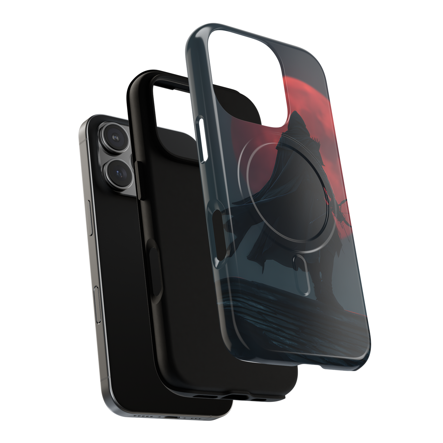 Shadow of the Crimson Moon – Tough MagSafe iPhone Case