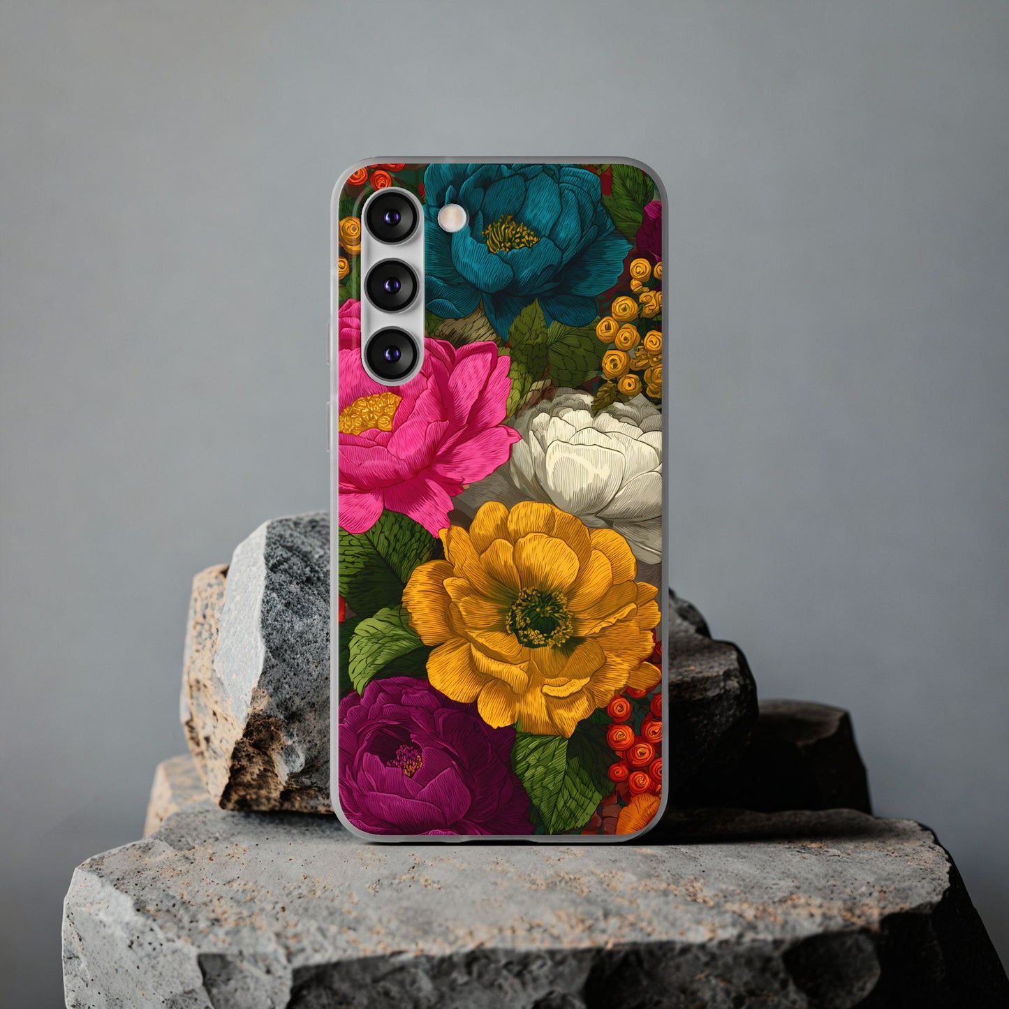 Midnight Bloom – Flexi Samsung Case