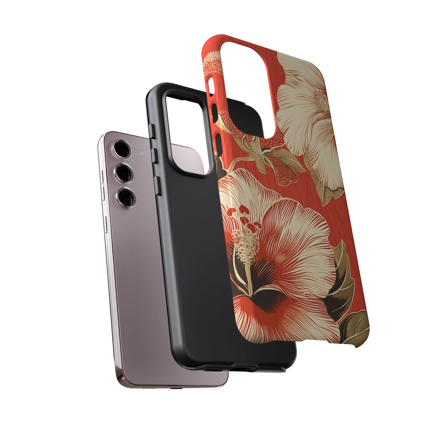 Golden Hibiscus โ Tough Glossy Samsung Galaxy Case