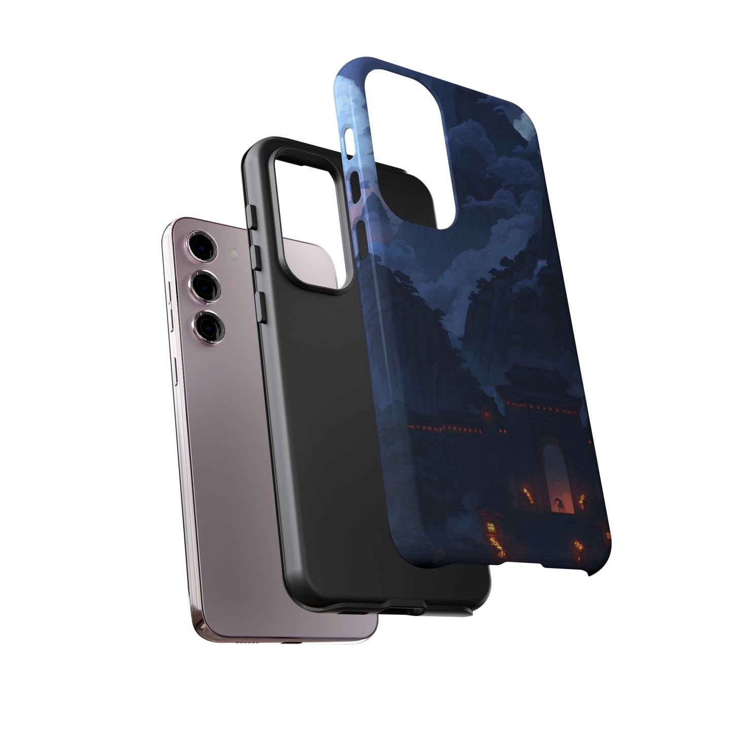 Mountain Fortress โ Tough Glossy Samsung Galaxy Case