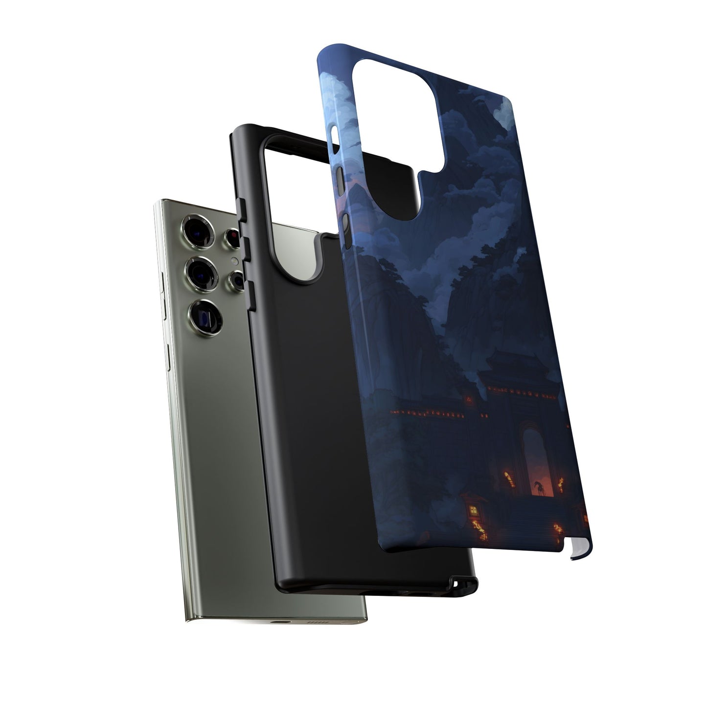 Mountain Fortress โ Tough Glossy Samsung Galaxy Case
