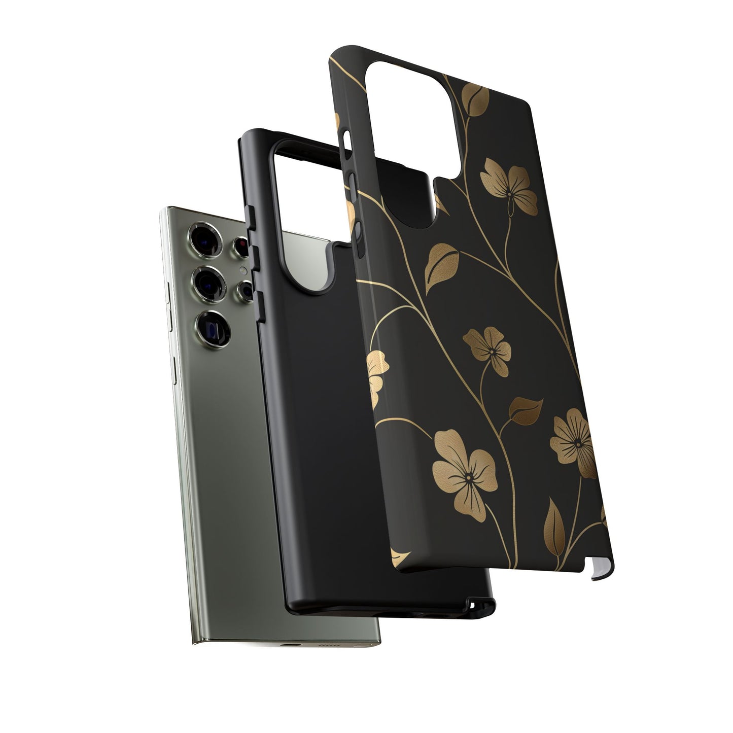 Golden Elegance – Tough Glossy Samsung Galaxy Case
