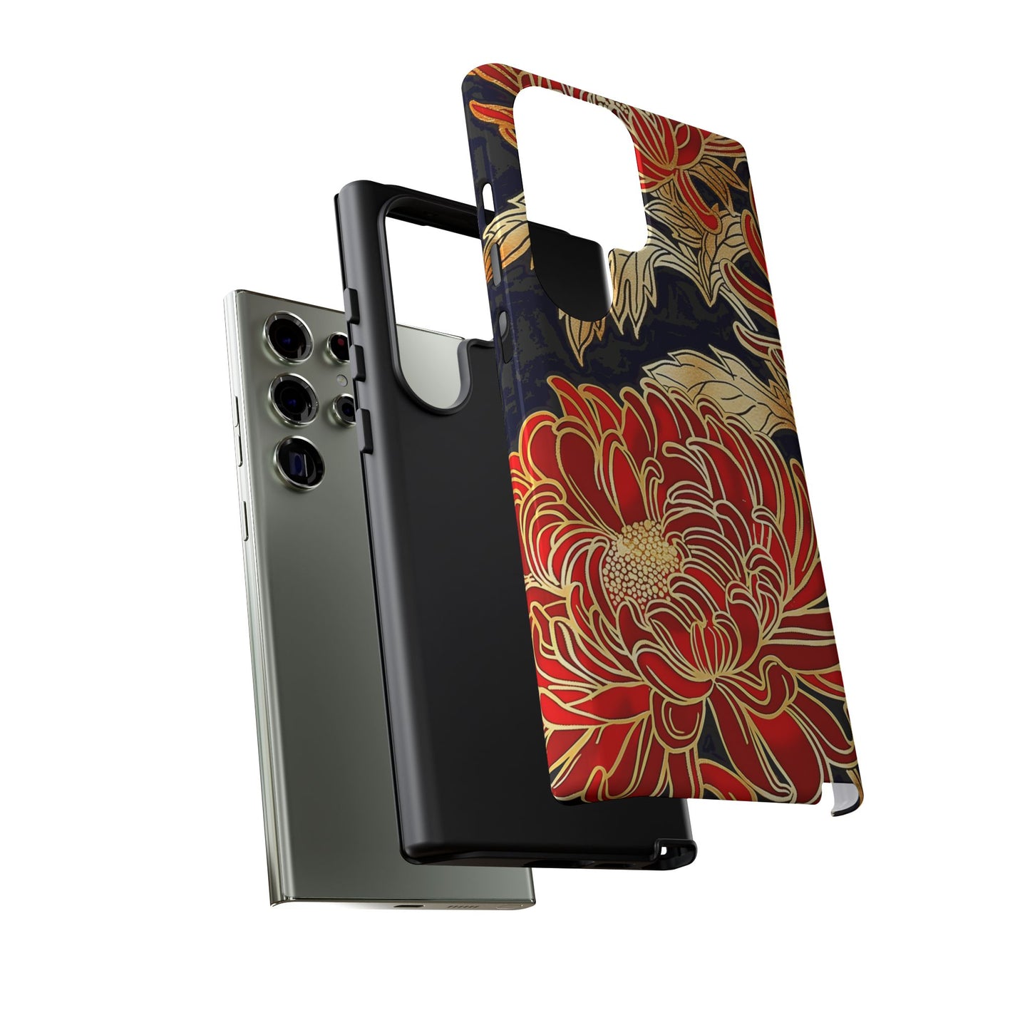 Ember Petals โ Tough Glossy Samsung Galaxy Case