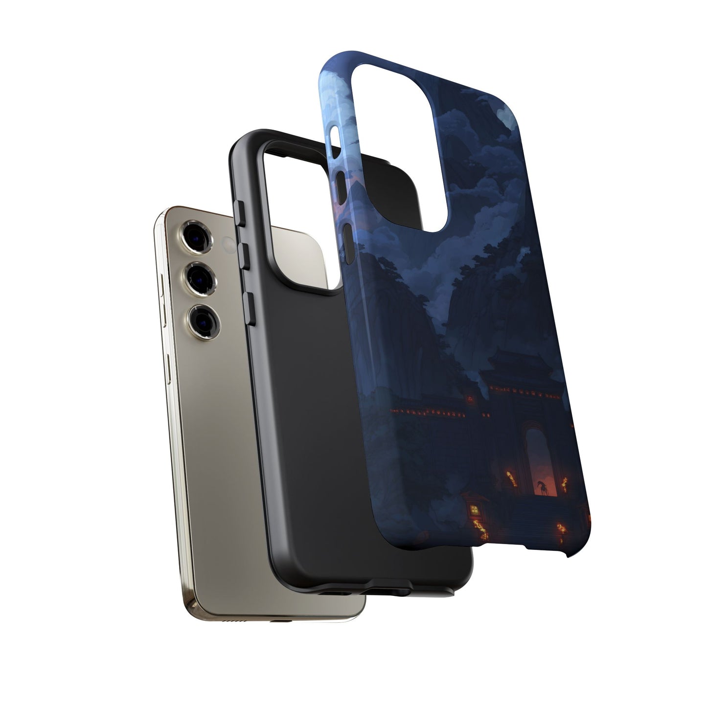 Mountain Fortress โ Tough Glossy Samsung Galaxy Case