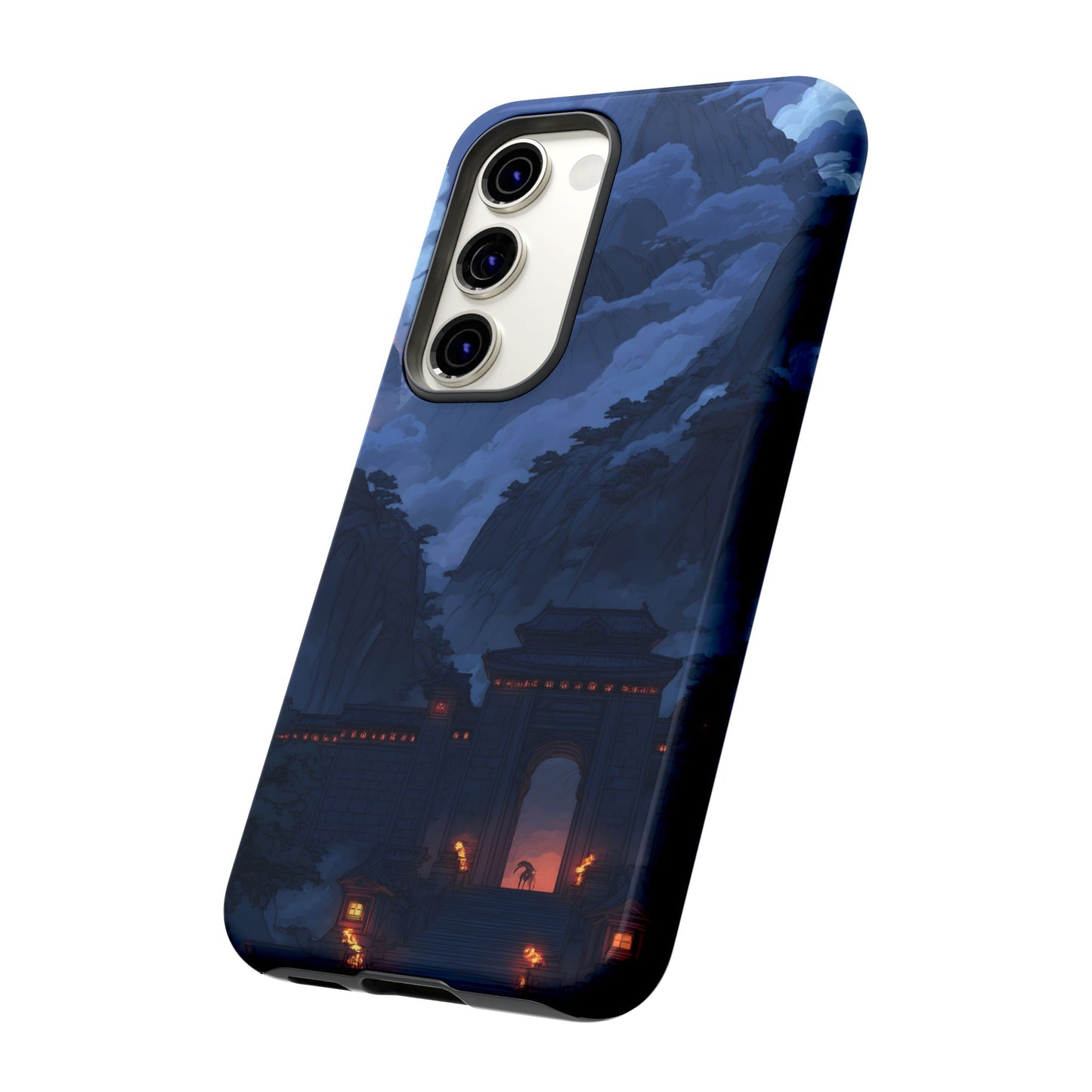 Mountain Fortress โ Tough Glossy Samsung Galaxy Case