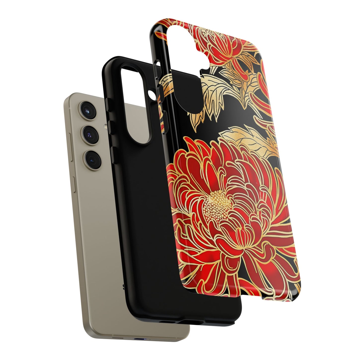 Ember Petals โ Tough Glossy Samsung Galaxy Case
