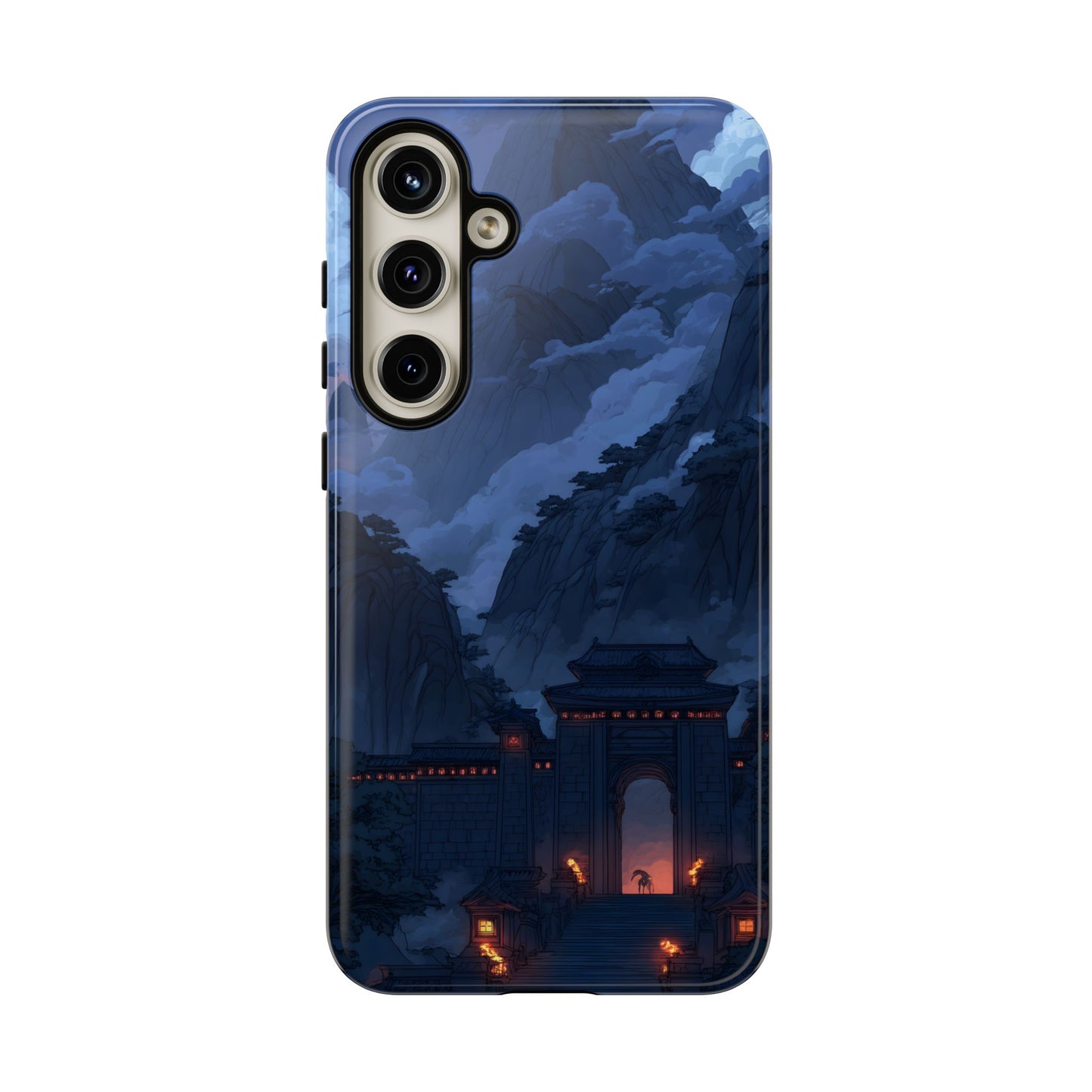 Mountain Fortress โ Tough Glossy Samsung Galaxy Case