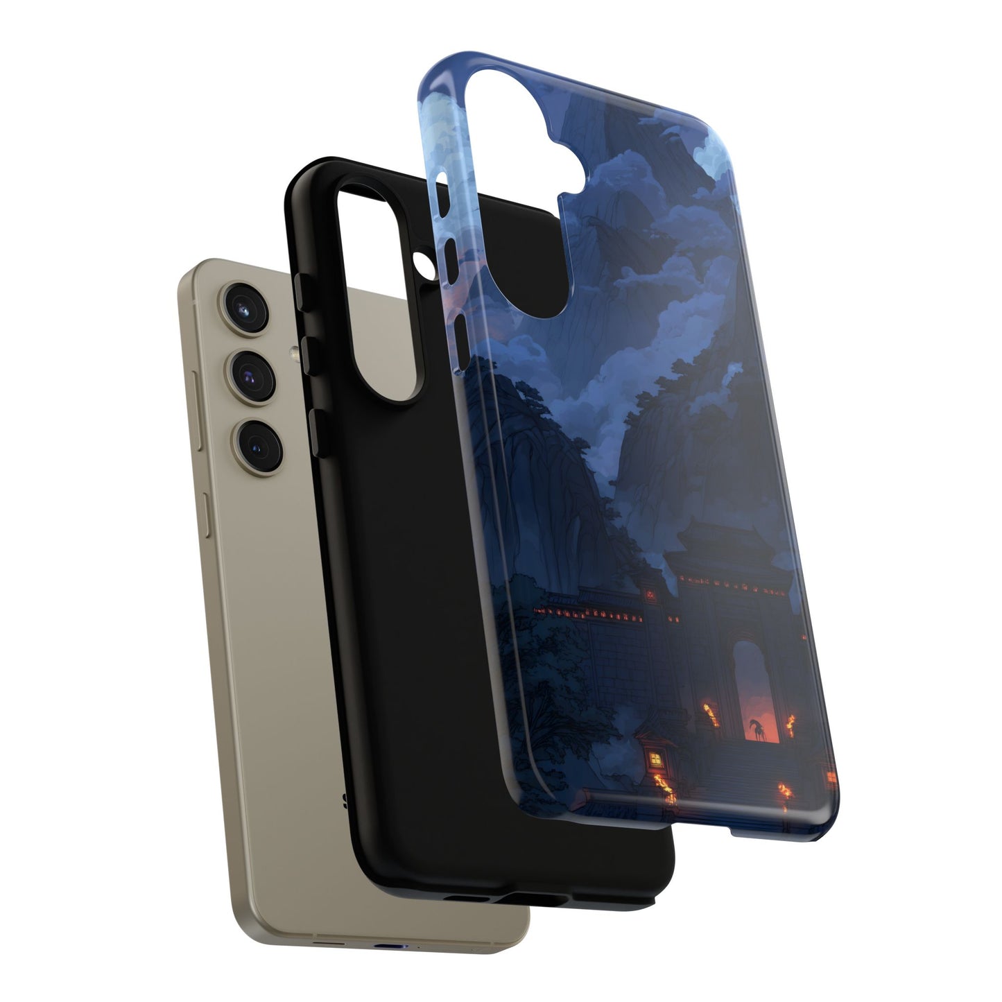 Mountain Fortress โ Tough Glossy Samsung Galaxy Case