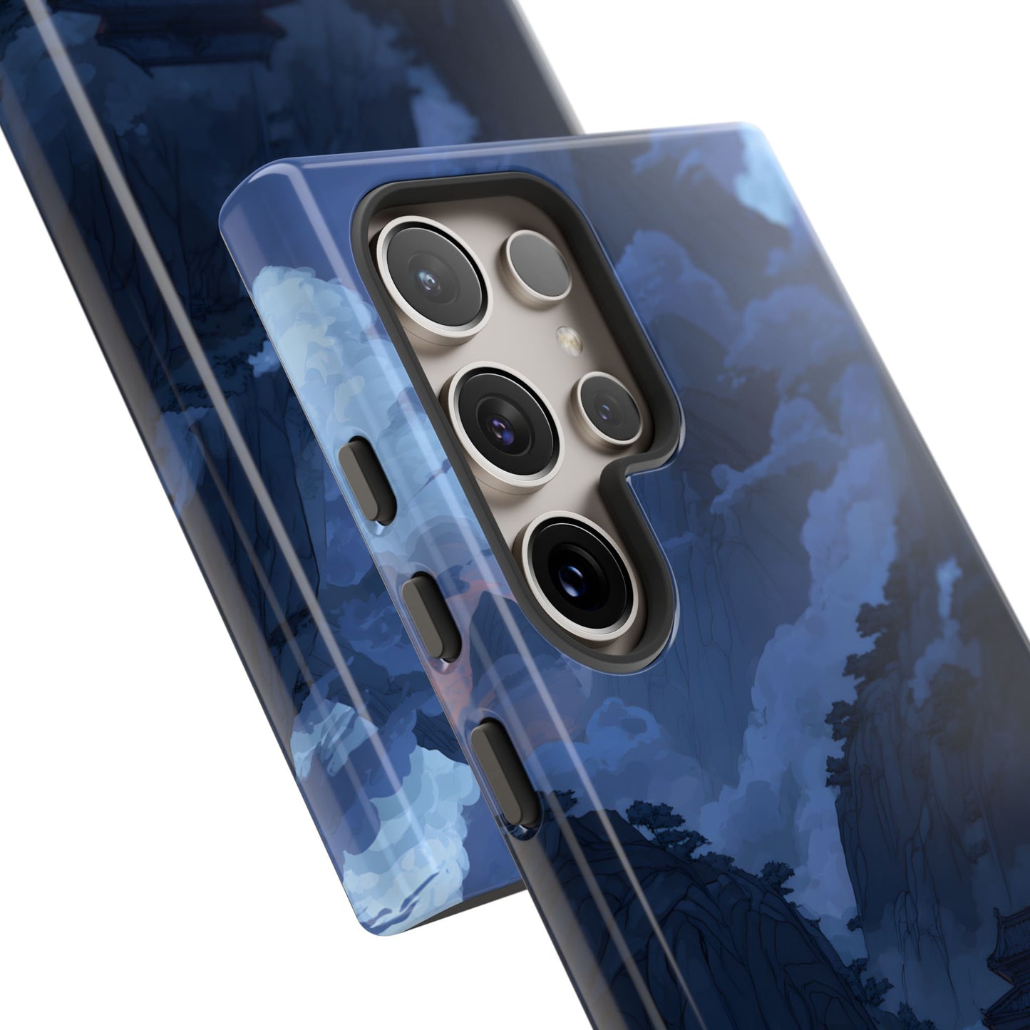 Mountain Fortress โ Tough Glossy Samsung Galaxy Case