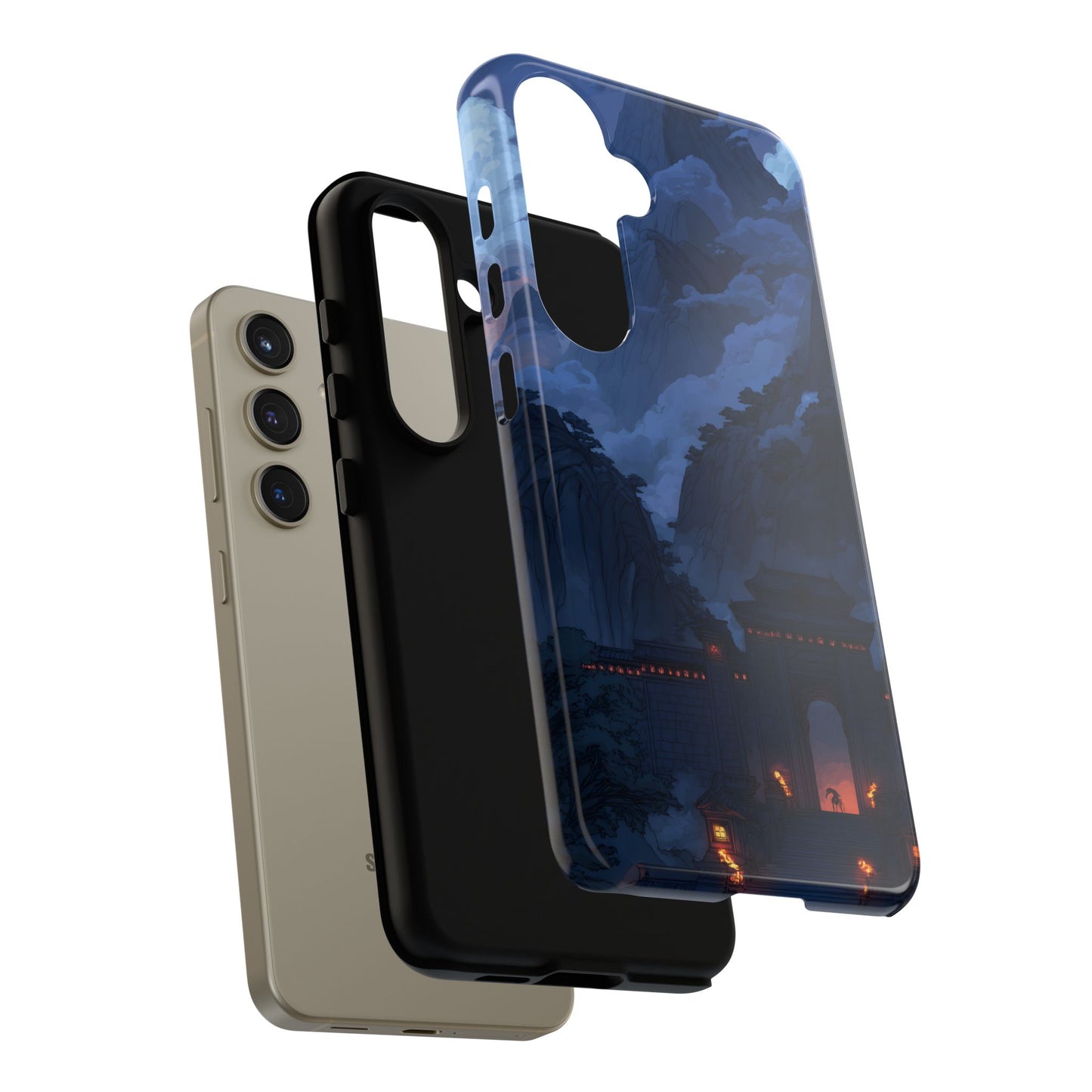 Mountain Fortress โ Tough Glossy Samsung Galaxy Case