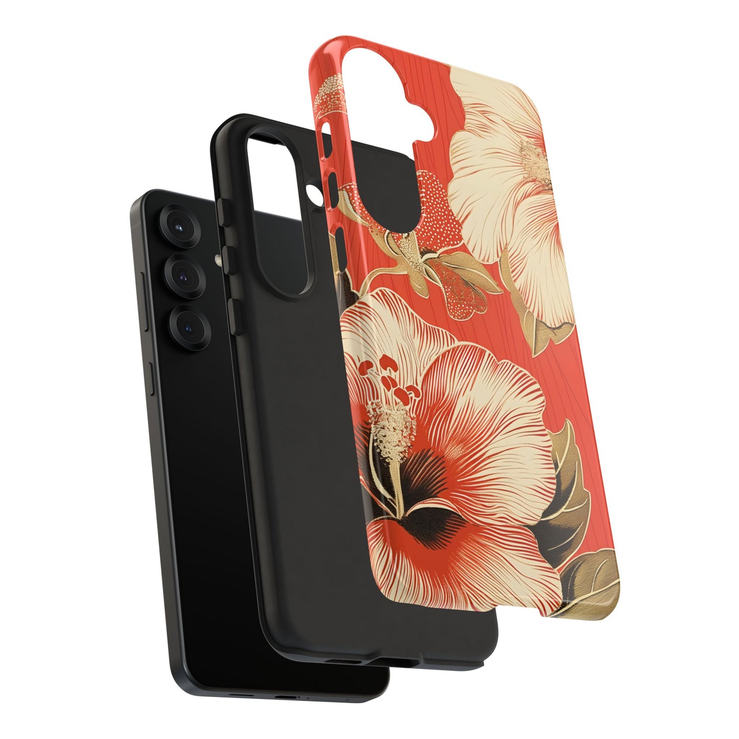 Golden Hibiscus โ Tough Glossy Samsung Galaxy Case