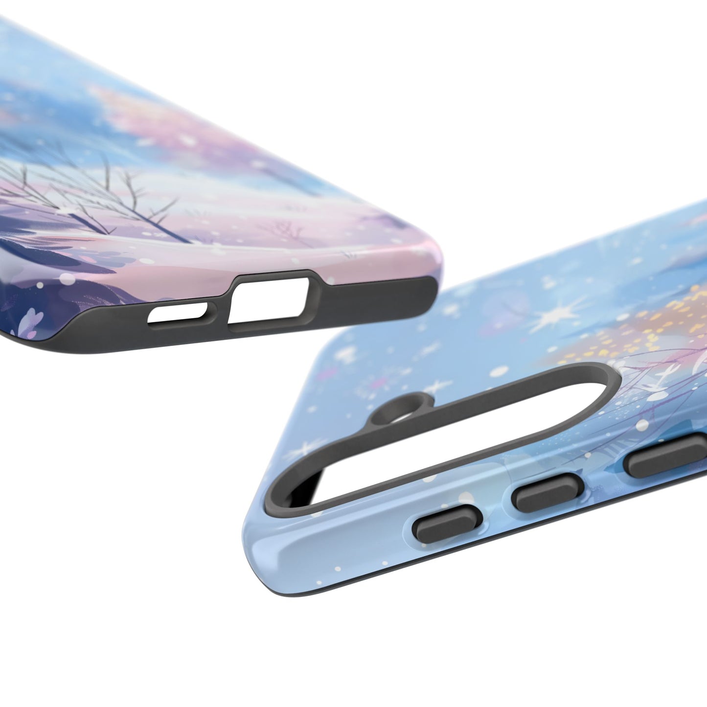 Frosted Winter Forest โ Tough Glossy Samsung Galaxy Case