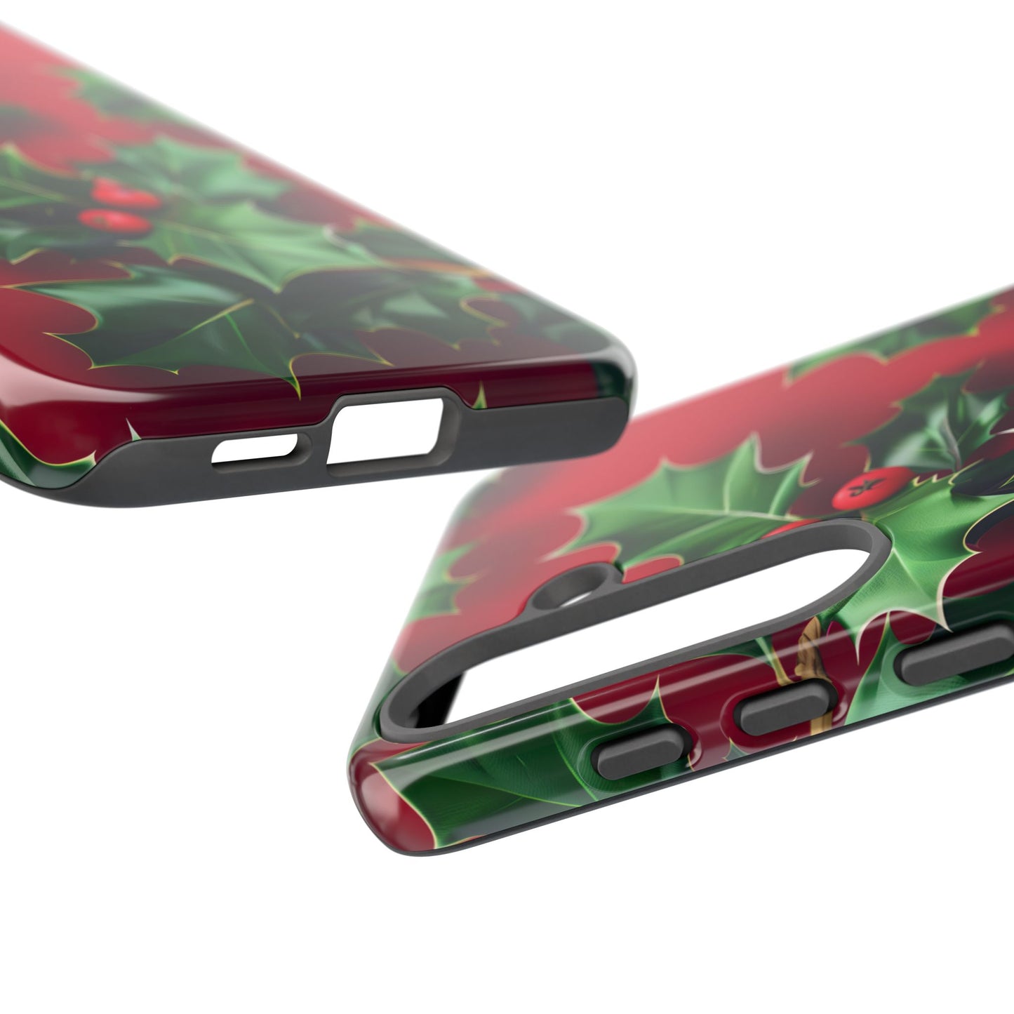 Holly Berry Bloom โ Tough Glossy Samsung Galaxy Case