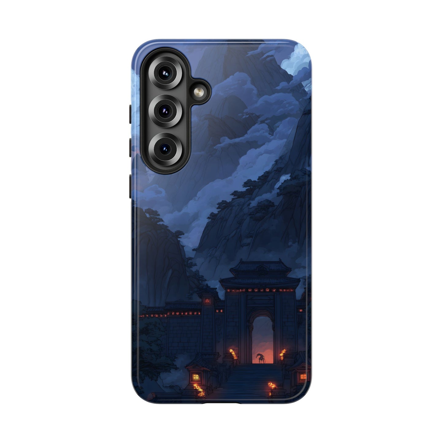 Mountain Fortress โ Tough Glossy Samsung Galaxy Case