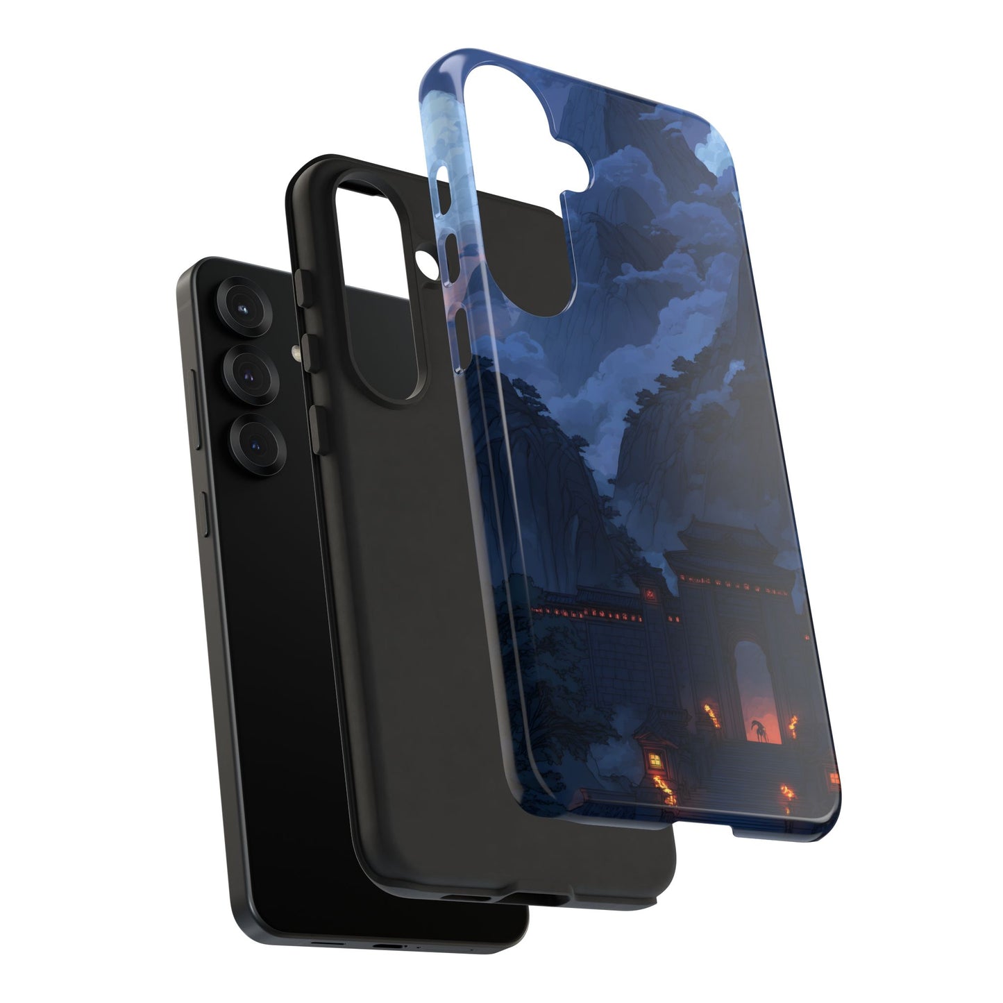 Mountain Fortress โ Tough Glossy Samsung Galaxy Case