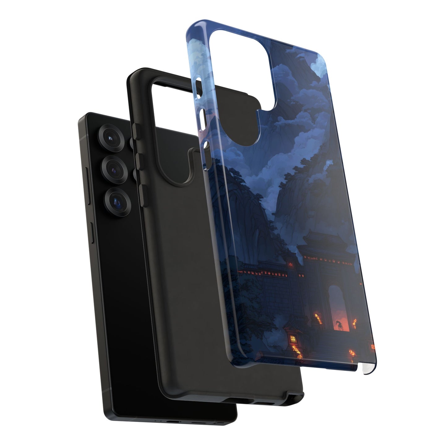 Mountain Fortress โ Tough Glossy Samsung Galaxy Case
