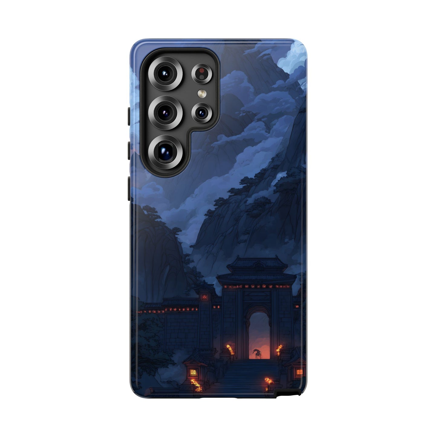 Mountain Fortress โ Tough Glossy Samsung Galaxy Case