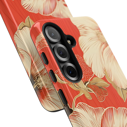 Golden Hibiscus – Tough Glossy Samsung Galaxy Case