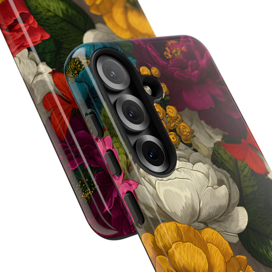 Midnight Bloom – Tough Glossy Samsung Galaxy Case