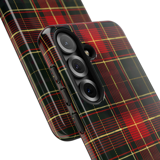 Classic Christmas Tartan – Tough Glossy Samsung Galaxy Case