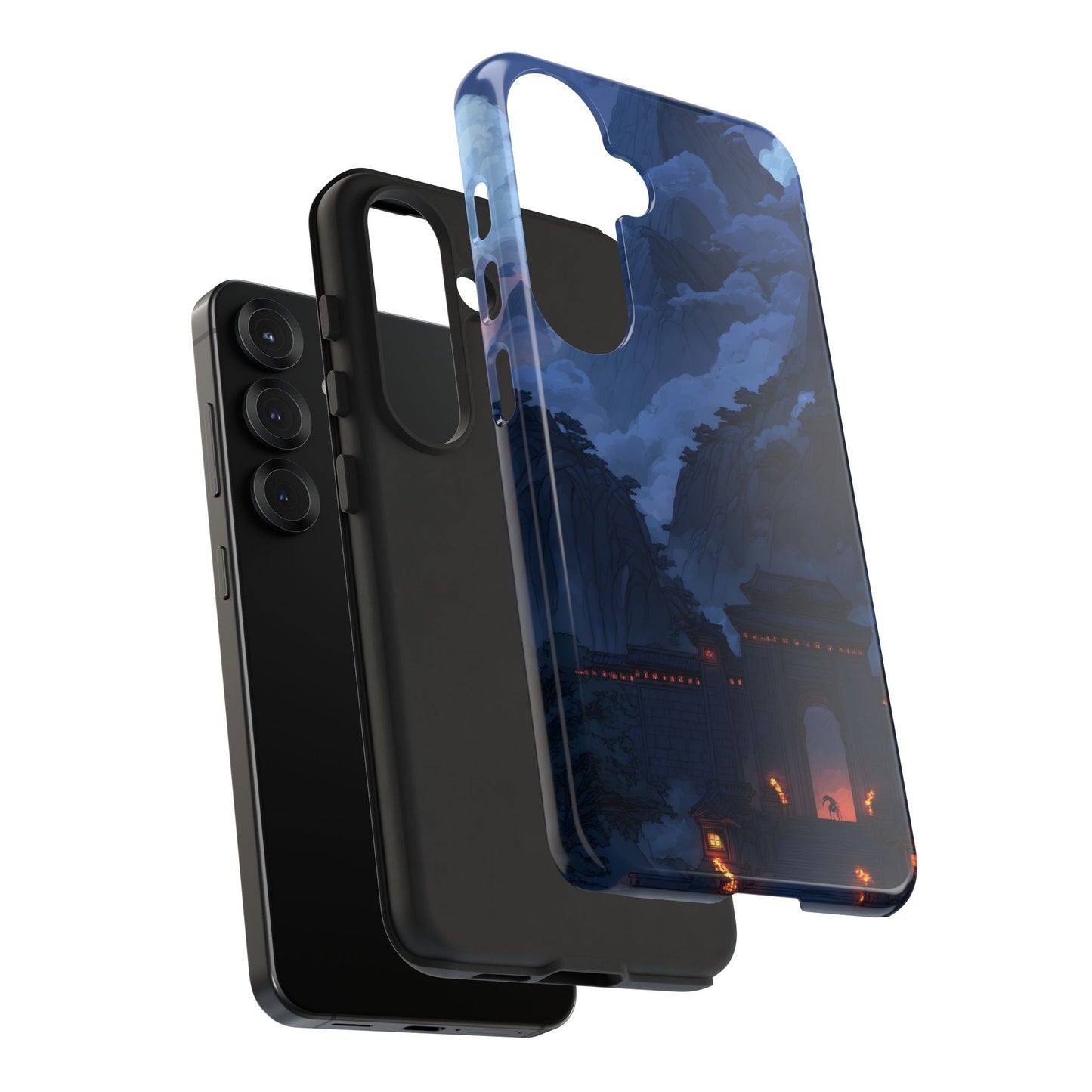 Mountain Fortress โ Tough Glossy Samsung Galaxy Case
