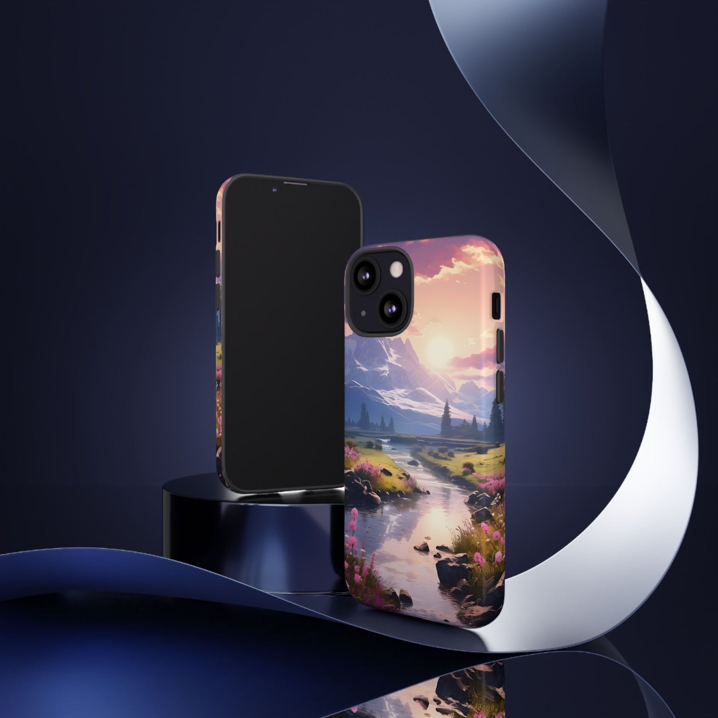 Alpine Dawn โ Tough Glossy iPhone Case
