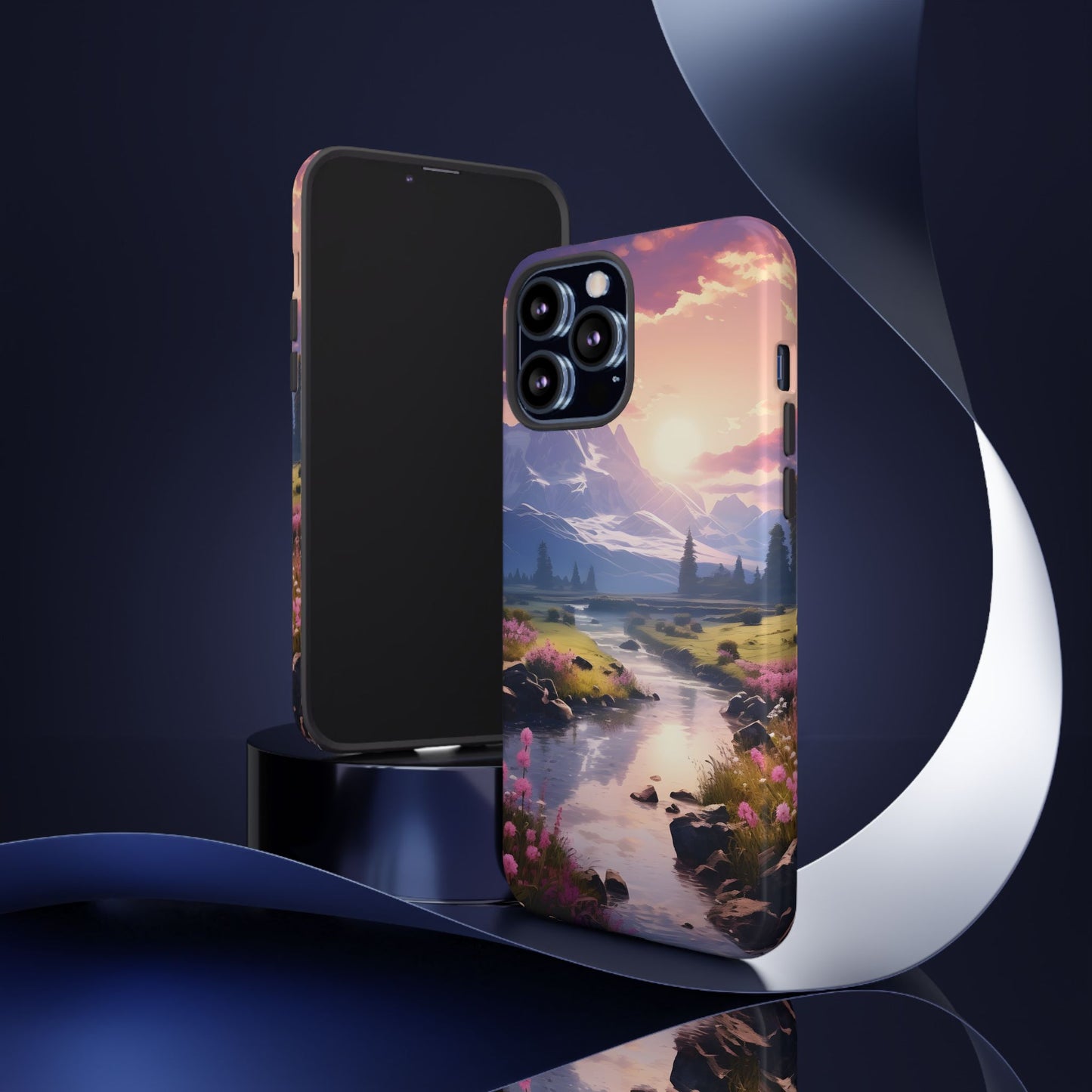 Alpine Dawn โ Tough Glossy iPhone Case