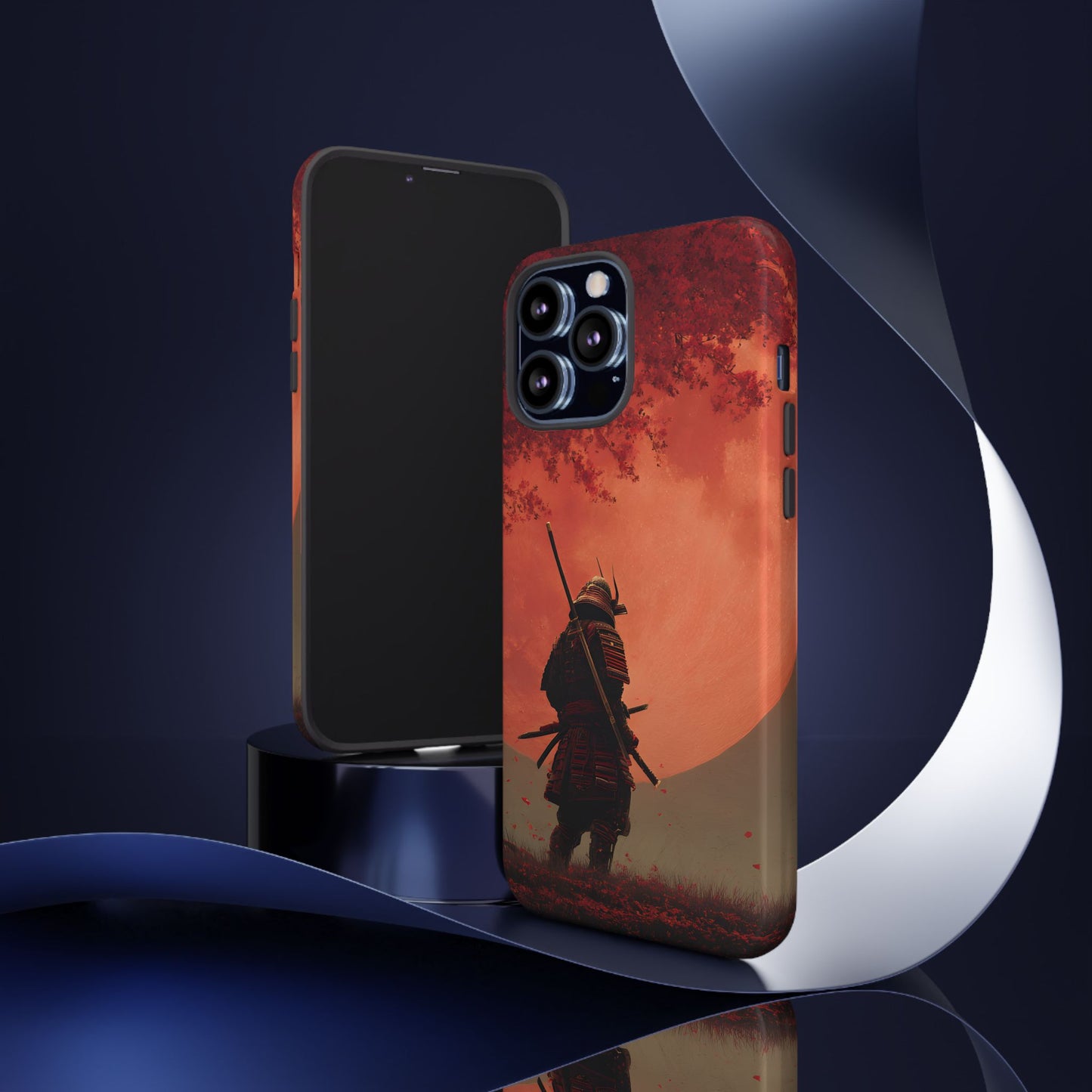 Blood Moon Warrior – Tough Glossy iPhone Case