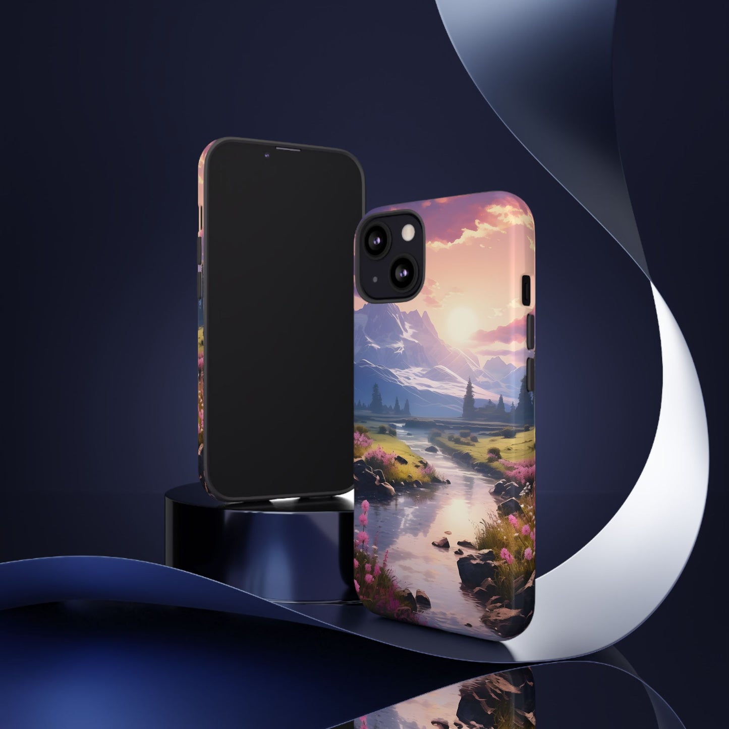 Alpine Dawn โ Tough Glossy iPhone Case