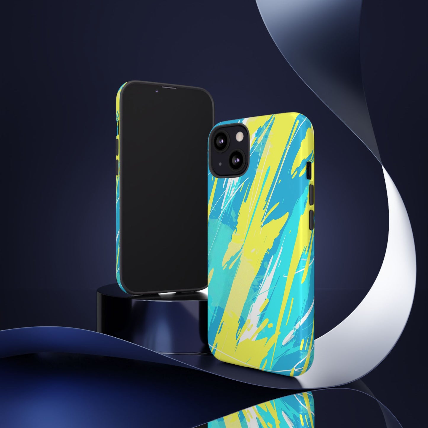 Neon Surge – Tough Glossy iPhone Case